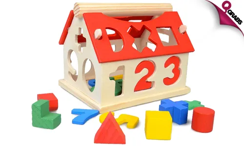 Wooden Toy House with Numbers!